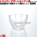 デザートカップTR 八角 透明 トライタン製(PCT製)36個セット 【代替ガラス】M11-771
