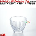 デザートカップTR 丸 透明 トライタン製(PCT製)36個セット 【代替ガラス】M11-775