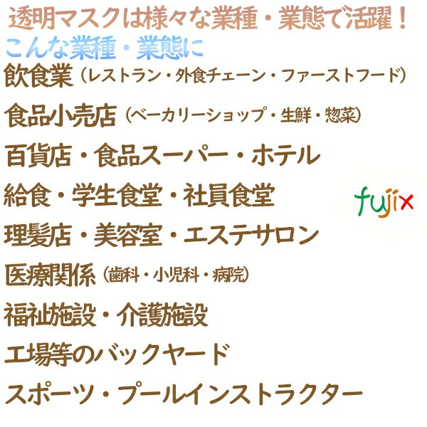 【ポイント5倍 要エントリー】ウィンカム ヘッドセットマスク 5pc　ホワイト　W-HSM-5W(5個入)×1箱 透明マスク 3