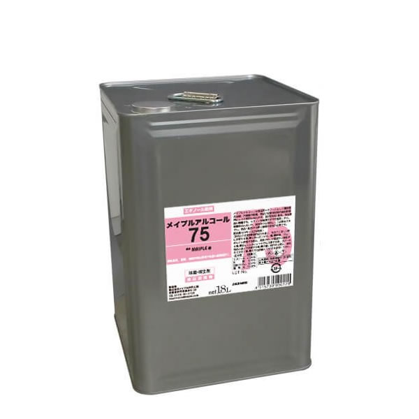 メイプルアルコール 75%　18L／一斗缶　コック無し【エタノール製剤】