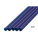 ジュース用 ストレートストロー 6mm×21cm 包装なし 青色 10000本(500本×20小箱)/ケース わらおstraw 503