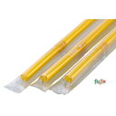 ジュース用 フレックスストロー 6mm×21cm フィルム包装 ダイヤゴールド 4000本(200本×20小箱)/ケース わらおstraw 805