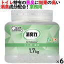 消臭力 業務用 クラッシュゲルタイプ トイレ用 森林 本体 1.7kg×6個／ケース　エステーPRO 13041