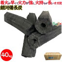 銀河備長炭 オガ炭 40kg(10kg×4箱)六角 高級1級品 角 炭 練り炭 成形炭 おが炭 オガ備長炭 防災用 燃料 飲食店 焼肉 業務用
