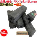 清州備長炭 オガ炭 40kg(10kg×4箱)1級品 炭 練り炭 成形炭 おが炭 オガ備長炭 防災用 燃料 飲食店 焼肉 業務用