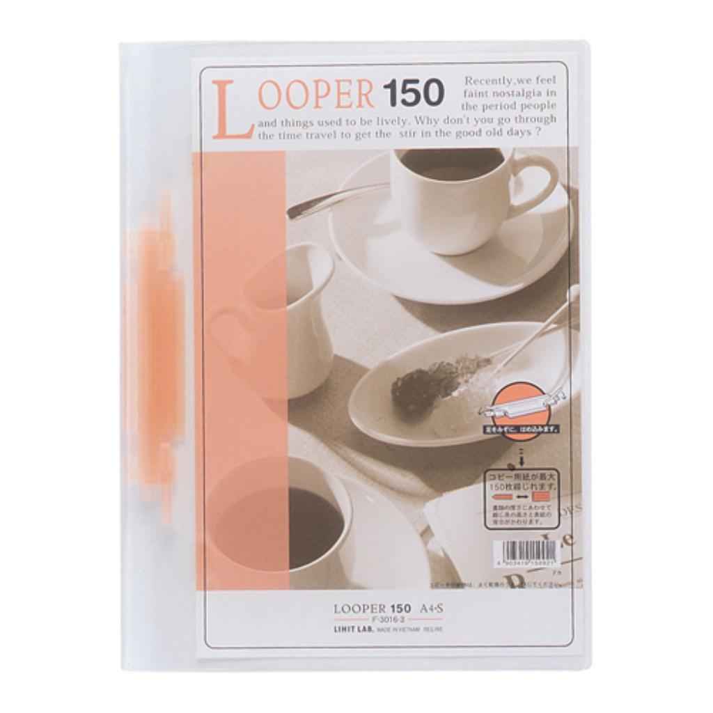 （まとめ買い）リヒトラブ ルーパー150 A4S 赤 F-3016-3 00000173 〔10冊セット〕【北海道・沖縄・離島配送不可】