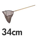 木柄 玉網 長三角型 活魚用 網 34cm【代引不可】 木柄 玉網 長三角型 活魚用 網 34cm【代引不可】