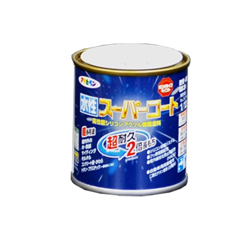 アサヒペン ペンキ 水性スーパーコート 水性多用途 ハーベストイエロー 1/12L【北海道・沖縄・離島配送不可】