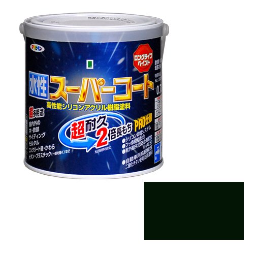 Paint - アサヒペン ペンキ 水性スーパーコート 水性多用途 アイリッシュグリーン 0.7L【北海道・沖縄・離島配送不可】