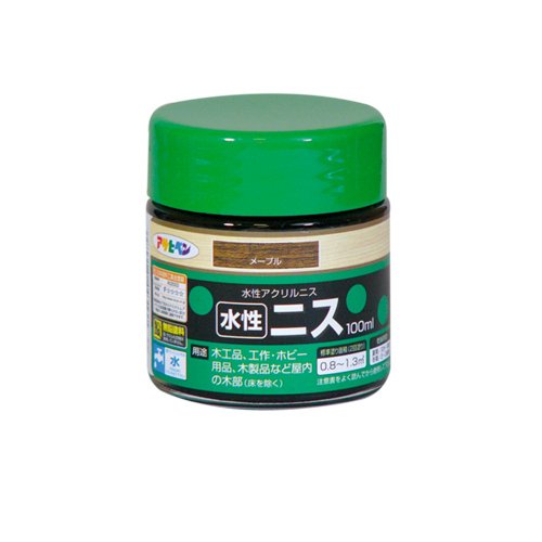 Paint - アサヒペン 水性ニス メープル 100ml【北海道・沖縄・離島配送不可】