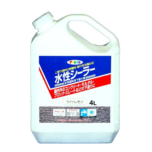 Rakuten - アサヒペン 水性シーラー ライトレモン 4L【北海道・沖縄・離島配送不可】