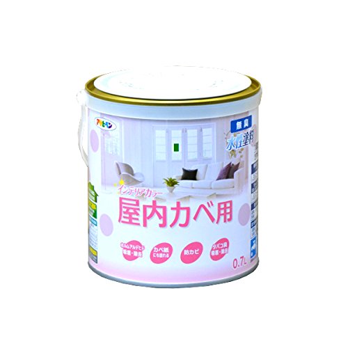 アサヒペン NEW水性インテリアカラー 屋内カベ用 0.7L パステルピンク【北海道・沖...
