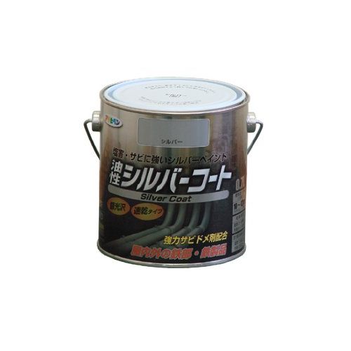 ●乾燥時間:夏期/3~5時間、冬期/6~10時間●標準塗り面積(1回塗り):10~12平米(タタミ6.1~7枚分)塩害・サビに強いシルバーペイント(金属用塗料)です。