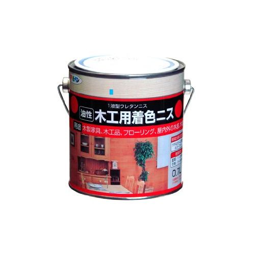 アサヒペン 油性木工用着色ニス 0.7L ウォルナット【北海道・沖縄・離島配送不可】