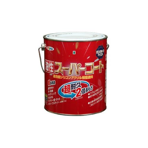 Paint - アサヒペン 油性スーパーコート 1.6L アトランティックブルー【北海道・沖縄・離島配送不可】