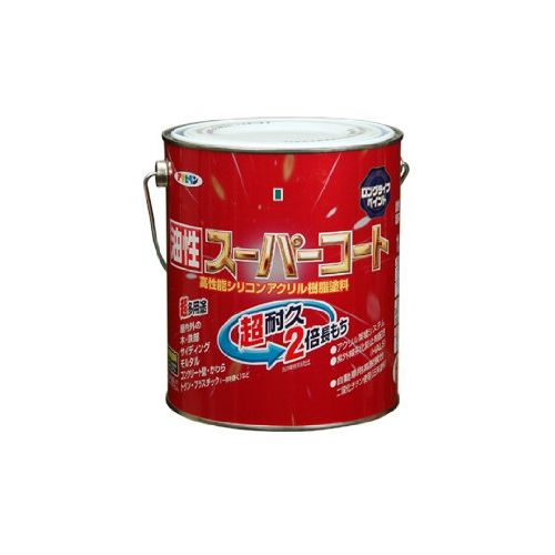 アサヒペン 油性スーパーコート 1.6L ヘリテージグリーン【北海道・沖縄・離島配送不可】