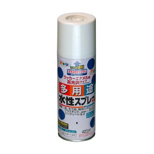 アサヒペン 水性多用途スプレー 420ML 黒【北海道・沖縄・離島配送不可】