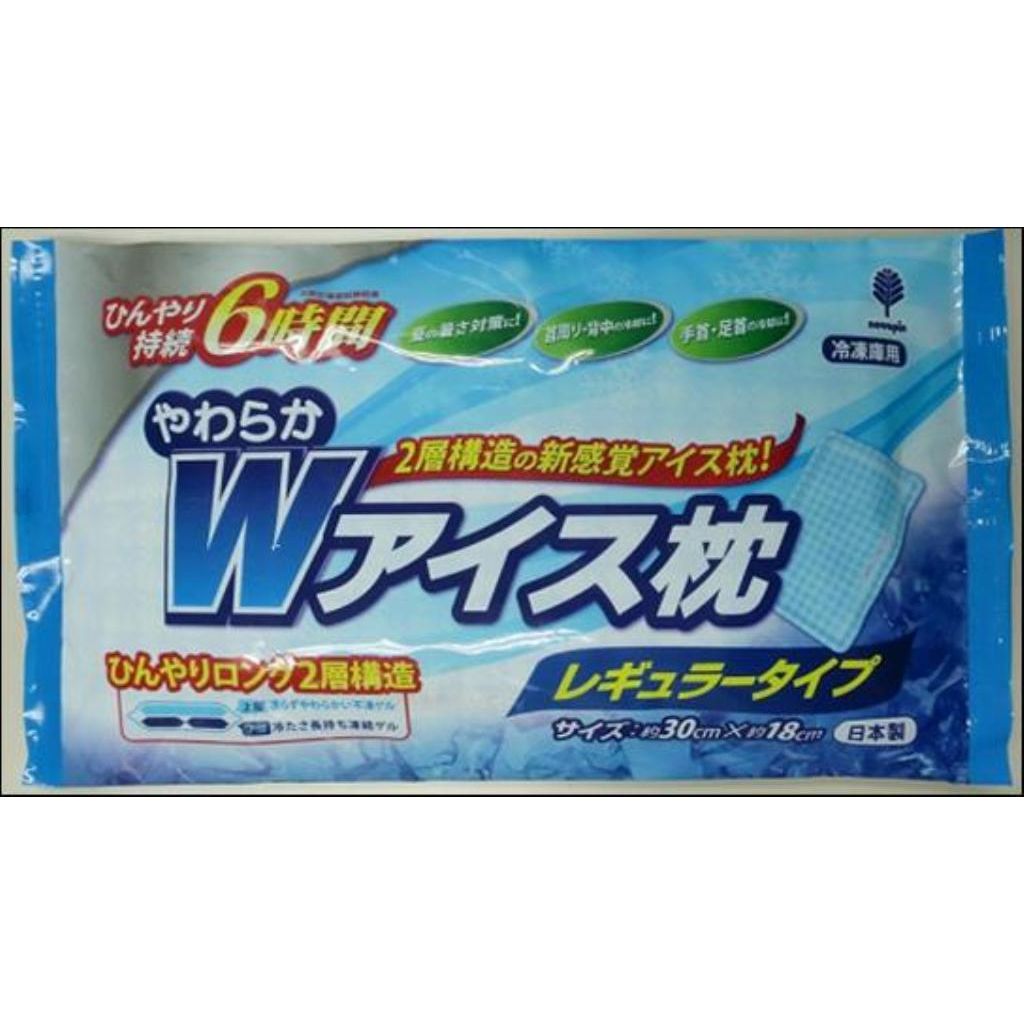 日本製 Japan やわらかWアイス枕800g K-2474 〔まとめ買い15個セット〕【代引不可】【北海道・沖縄・離島配送不可】