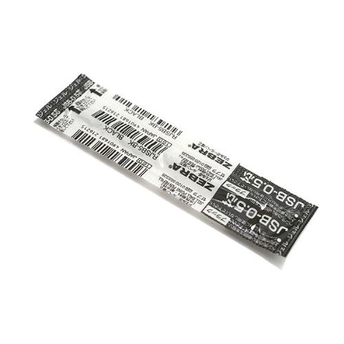 （まとめ）ゼブラ ボールペン替芯JSB-0.5芯 黒 RJSB5-BK 00068791 〔まとめ買い10本セット〕【北海道・沖縄・離島配送不可】