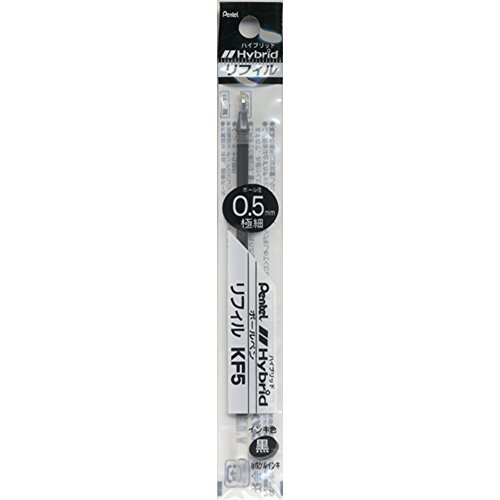 （まとめ）ぺんてる ハイブリッドリフィル(パック入り) 黒 XKF5-A クロ 00034299 〔まとめ買い10本セット〕【北海道・沖縄・離島配送不可】