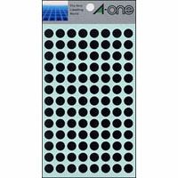 (まとめ買い)エーワン カラーラベル9mm丸 黒 07009 00033444 〔×10〕【北海道・沖縄・離島配送不可】