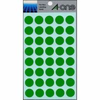 (まとめ買い)エーワン カラーラベル15mm丸 緑 07023 00033451 〔×10〕【北海道・沖縄・離島配送不可】