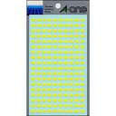 (まとめ買い)エーワン カラーラベル5mm丸 黄 07064 00033426 〔×10〕【北海道・沖縄・離島配送不可】