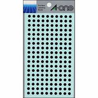 (まとめ買い)エーワン カラーラベル5mm丸 黒 07069 00033431 〔×10〕【北海道・沖縄・離島配送不可】