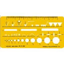 (まとめ買い)内田洋行 テンプレート No.303 仕上記号定規 1-843-0303 00958606 〔3枚セット〕【北海道・沖縄・離島配送不可】