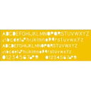 (まとめ買い)内田洋行 テンプレート No.1 英字数字定規 1-843-1001 00958649 〔5枚セット〕【北海道・沖縄・離島配送不可】