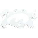 (まとめ買い)内田洋行 万能雲型定規 中型 1-811-0401 00958407 〔5枚セット〕【北海道・沖縄・離島配送不可】