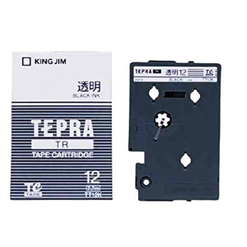 (まとめ買い)キングジム TRテープ12ミリ 透明ラベル/黒文字 TT12K 00010356 〔3個セット〕【北海道・沖縄・離島配送不可】