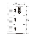 (まとめ買い)セキセイ E・L・P・サイズ 替台紙 AL-6LP-00 00030300 〔×5〕【北海道・沖縄・離島配送不可】