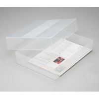 （まとめ買い）ナカバヤシ デスクトレー/決裁箱/クリア フボR-1200C 00052154 〔3個セット〕【北海道・..