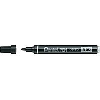 （まとめ買い）ぺんてる ぺんてるペンN50[中字]黒 D N50-AD クロ 00002402 〔1