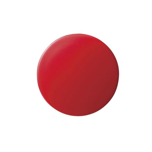 （まとめ買い）クラウン カラーマグタッチ丸型 35mm 赤 CR-MG35-RX5 00008402 〔10枚セット〕【北海道・沖縄・離島配送不可】