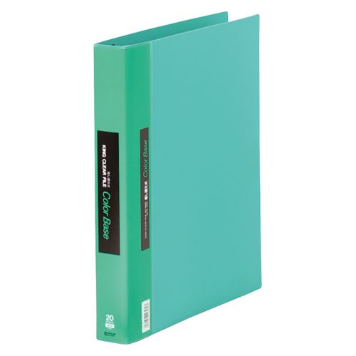 （まとめ買い）キングジム クリアーファイルカラーベース差替式 緑 139Wミト 00011390 〔3冊セット〕【..