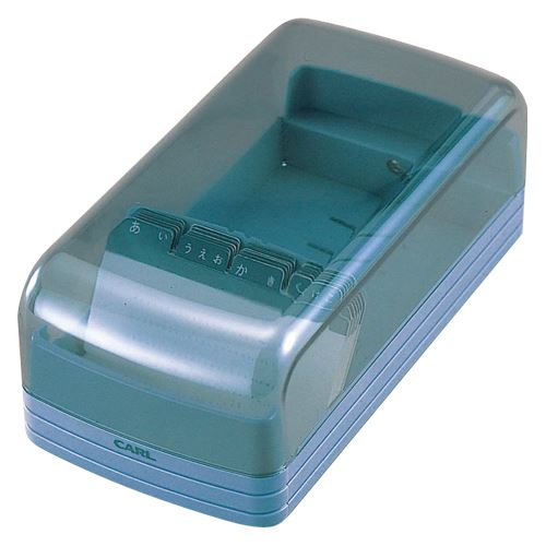 （まとめ買い）カール事務器 名刺整理器 NO.860E ブルー NO.860E-B 00032707 〔3個セット〕【北海道・沖縄・離島配送不可】