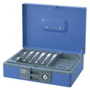 (まとめ買い)カール事務器 キャッシュボックス ブルー CB-8400-B 00046991 〔3個セット〕【北海道・沖縄・離島配送不可】(3)