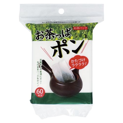 （まとめ買い）コットン・ラボ お茶っぱポン 60枚入 オチャッパポン 00013208 〔×10〕【北海道・沖縄・離島配送不可】