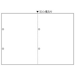 【メール便発送】ヒサゴ マルチプリンタ帳票A4白紙2面横4穴(100枚入り) BP2069【代引不可】