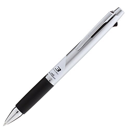 三菱鉛筆 3色ボールペン ジェットストリーム 0.7mm シルバー SXE380007.26 〔1本〕