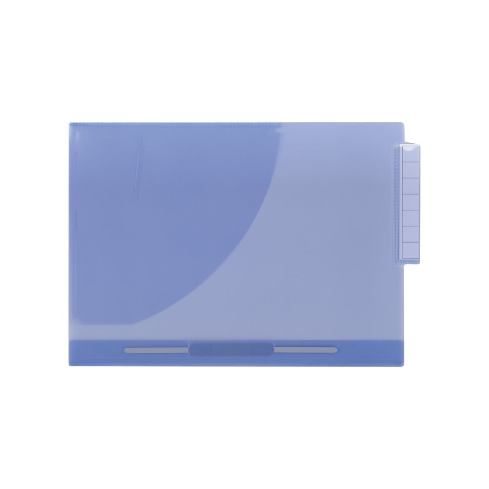 （まとめ買い）リヒトラブ カラーカルテフォルダー A4 クリスタルブルー HK732U-20 〔×3〕【北海道・沖縄・離島配送不可】(3)
