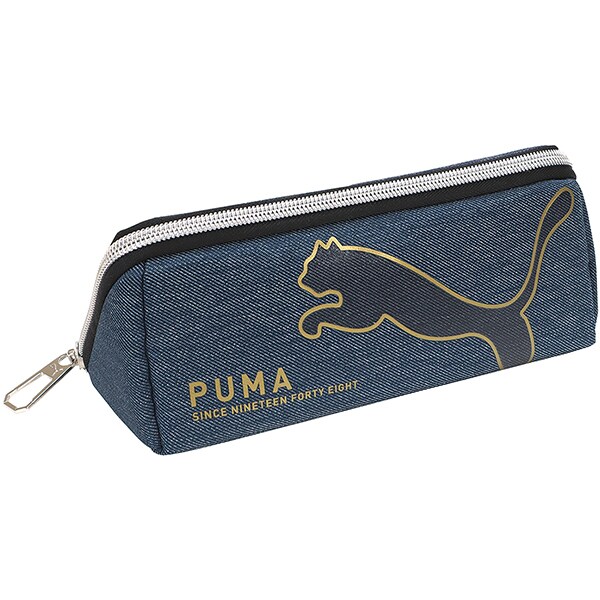 （まとめ買い）クツワ PUMA トライトレーペンケース ブルー PM406BL 〔3個セット〕 【北海道・沖縄・離島配送不可】