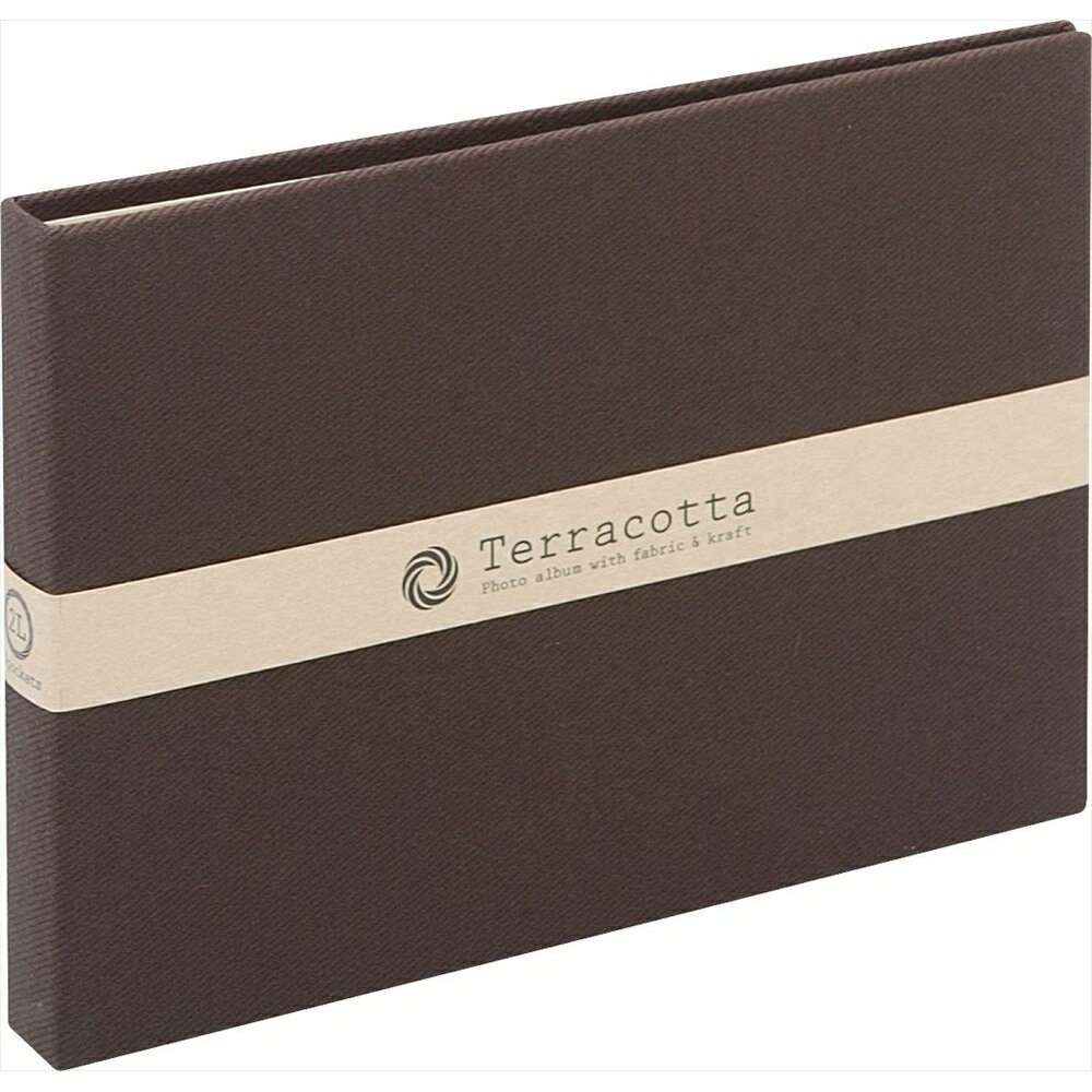【メール便発送】ナカバヤシ テラコッタ ポケットアルバム 2L判1段ヨコ40枚 ブラウン TER-2LP-85-BR