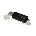 i܂ƂߔjiJoV USB 2.0Ή Android PCp SD micro SDJ[h[_[ ubN CRW-DSD63BK k~3l ykCEEzsz