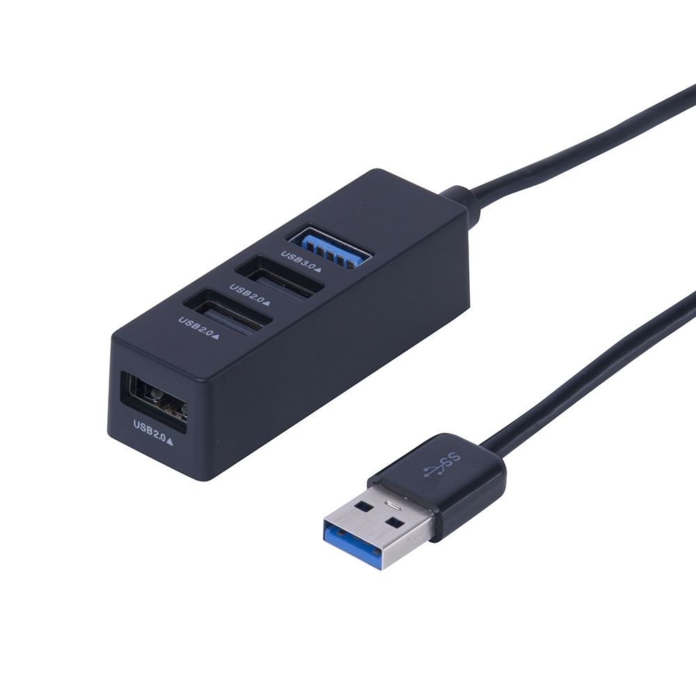 （まとめ買い）ナカバヤシ USB3.0+2.0 4ポートハブ