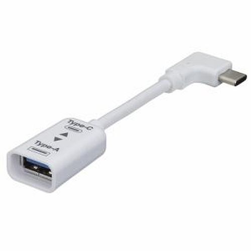 ナカバヤシ USB3.1Gen1 A-C変換ケーブルL型 10cmホワイト ZUH-CARL301W 【北海道・沖縄・離島配送不可】