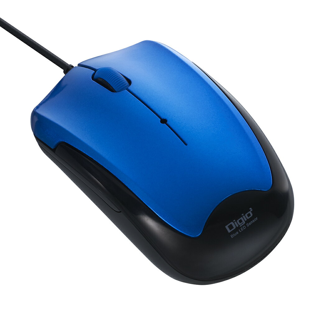 (まとめ買い)ナカバヤシ 有線静音3ボタンBlueLEDマウス ブルー MUS-UKT124BL 〔3個セット〕 【北海道・沖縄・離島配送不可】
