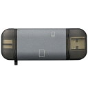 ナカバヤシ USB3G1 Type-C&Aアルミカードリーダー グレー CRW-DC3SD76GY 【北海道・沖縄・離島配送不可】(2)
